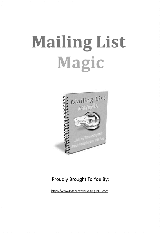 Product picture Mailing List Magic